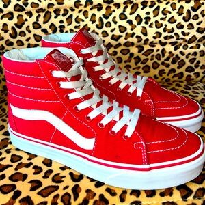 Vans Sk8-Hi Shoe Racing Red / True White
